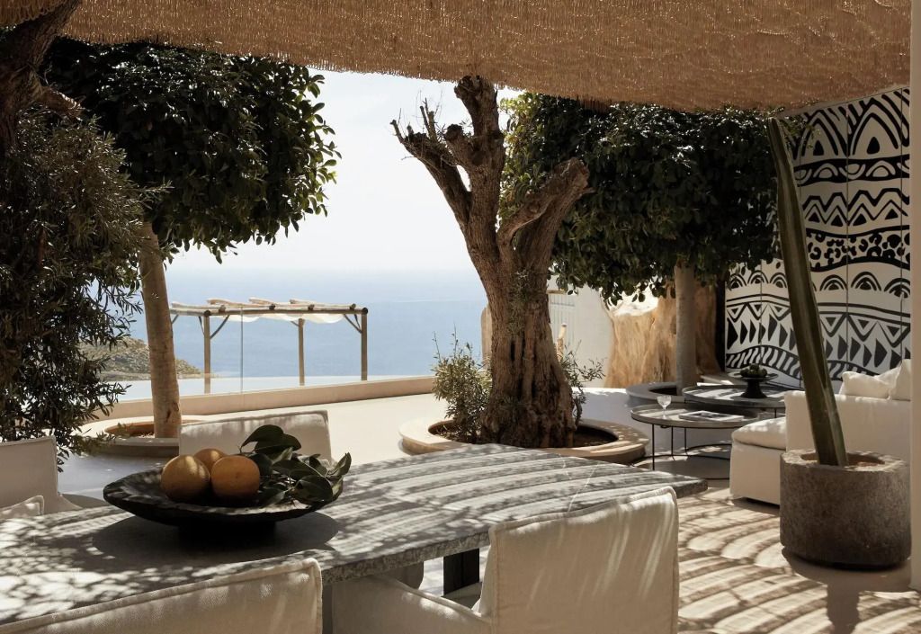 Boho style Myconian Panoptis