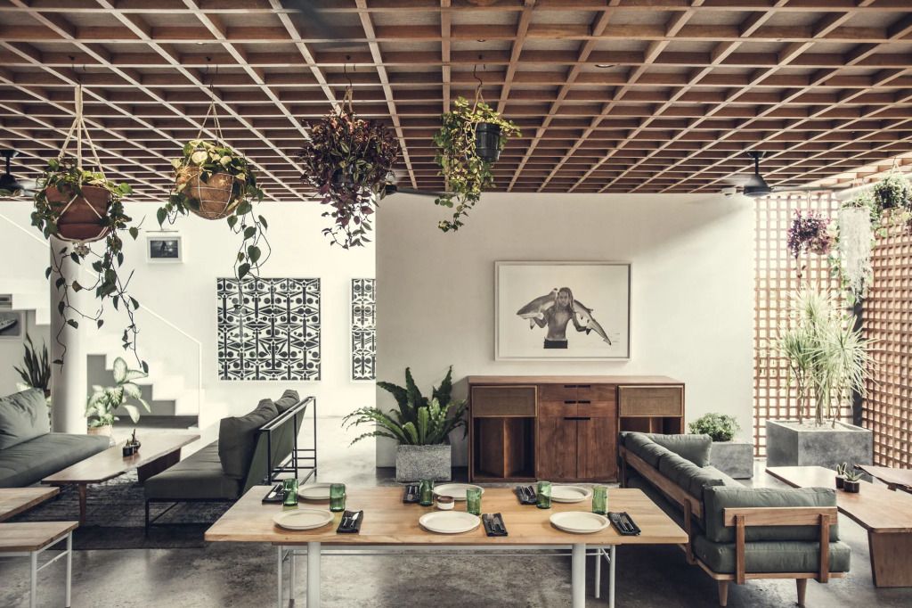 Lobby und Restaurant The Slow Bali